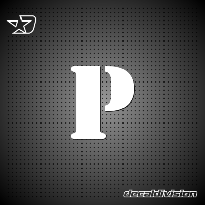 Vinyl Letter P - STENCIL